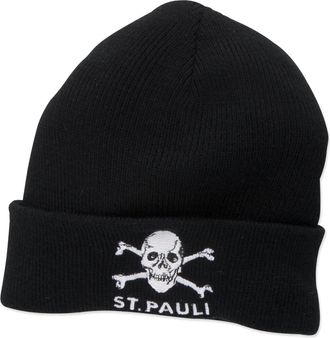 FC St. Pauli Skull Beanie Winter Hat