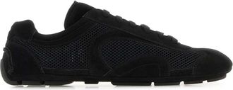 Prada Black Suede And Mesh Montecarlo Re Edition 2005 Sneakers