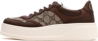 Gucci (WMNS) Gucci Leather GG Sneaker Light Brown 670408-UPGA0-2348