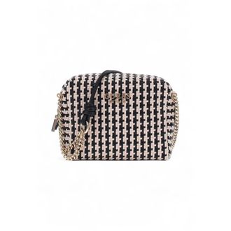 Guess Mirema Woven Mini Crossbody - Dames - Schoudertassen - Zwart - ONE Size - Leer - Tassen
