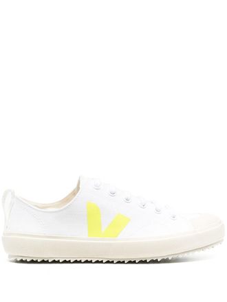 Veja side logo print sneakers - White