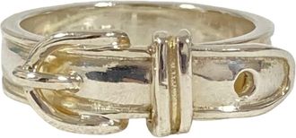Herm&egrave;s Silver Silver 925 Band Ring (Pre-Owned)