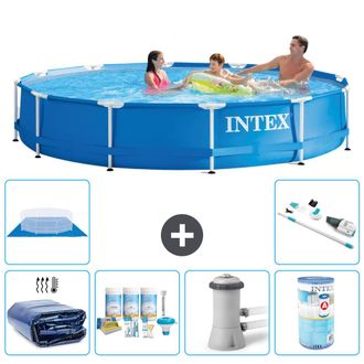 Intex Piscina Con Estructura Redonda - 366x76 Cm - 7-piezas S41601