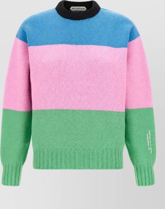 J.W.Anderson wool color-block ribbed crew-neck jumper