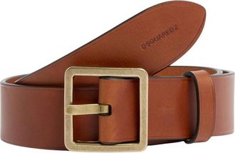 Dsquared2 Brown Solid Buckle Belt
