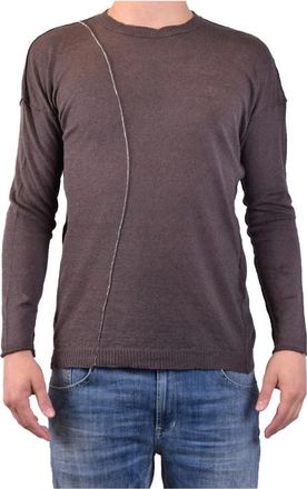 Isabel Benenato Rondgebreide trui - Heren - Ronde hals truien - Groen - XL - Truien & Vesten