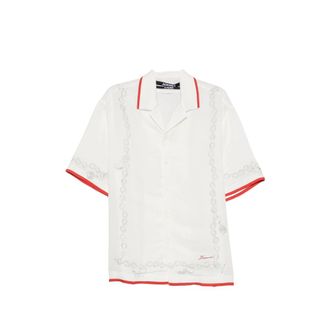 Jacquemus Chain-print Short-sleeve Shirt