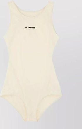 Jil Sander logo one-piece swimsuit