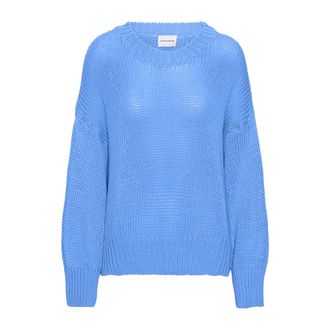 Americandreams Pepper Ronde Hals Trui - Dames - Ronde hals truien - Blauw - M - Katoen - Truien & Vesten