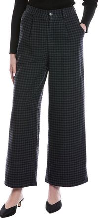 Color Block Wool-Blend Pant