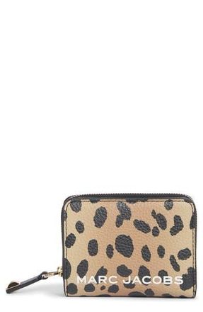Marc Jacobs Cheetah Spot Mini SLG Compact Wallet in Black Multi at Nordstrom Rack