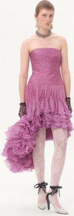 Valentino Abito In Chiffon Stampa Plusdepois Donna ABSOLUTE ROSE/NERO 40