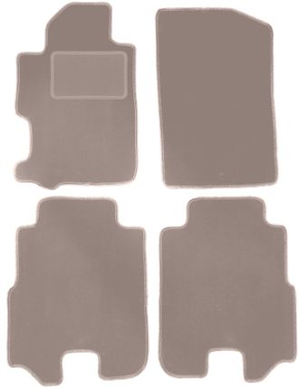 OEM Alfombrillas De Terciopelo Beige Para Honda Fr-v Monovolumen (2004-2009)