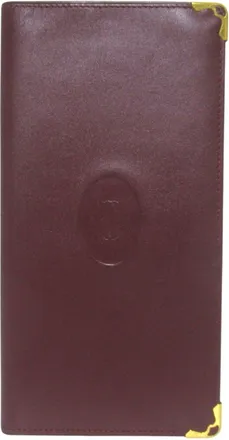 Cartier Bordeaux Long Wallet (Bi-Fold) (Pre-Owned)