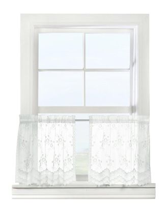 Habitat Mona Lisa Sheer Rod Pocket 56X36 Curtain Tiers