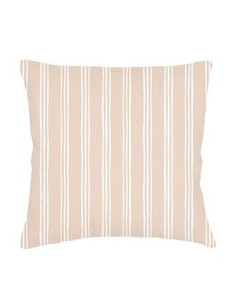 Anaya with Love Ocean Drift Beige Stripe Linen Euro Pillow 26x26 with Down Alternative Insert at Nordstrom
