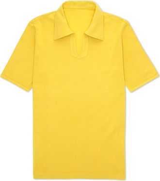 Fortela Goose Short Sleeve Polo in Yellow at Nordstrom, Size Medium Eu