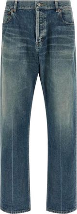 Saint Laurent Heren, Jeans, Blauw, Maat: W36 Katoen