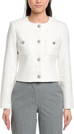 St. John Collarless Boxy Jacket