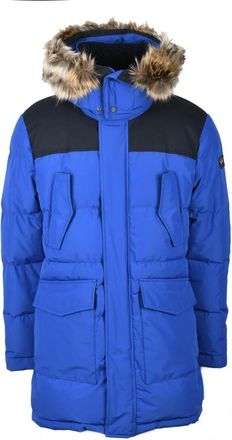 Paul & Shark Long Down Jacket - Blue
