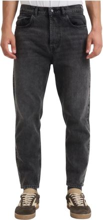 Amish Jeans, Heren, Zwart, W33, Katoen, Slim-fit Jeans