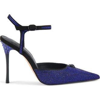 Kurt Geiger Eagle Ankle Strap Pump in Dark Blue at Nordstrom Rack, Size 10.5
