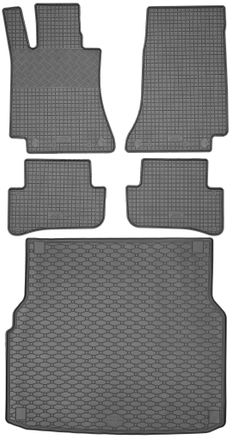 OEM Juego De Alfombrillas De Goma Para Coche Y Alfombrilla Para Maletero Para Mercedes Clase C W205 Familiar (de Octubre De 2014 A Febrero De 2021)