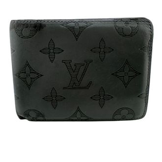 Louis Vuitton Dark Gray Gray Leather Wallet (Bi-Fold) (Pre-Owned)