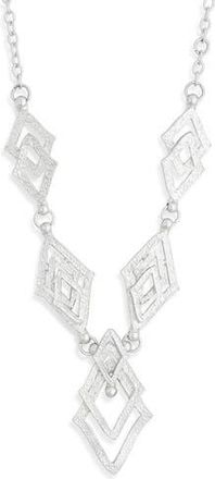 Karine Sultan Art Deco Necklace in Silver at Nordstrom Rack