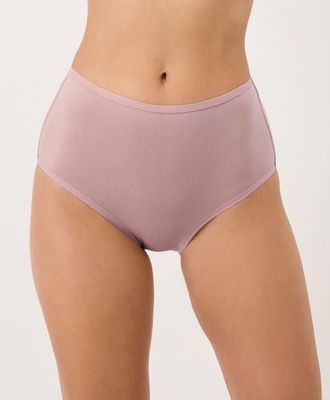 Pact Everyday High Rise Brief 5-Pack Made With Organic Cotton in Dunebreak at Nordstrom, Size X-Large