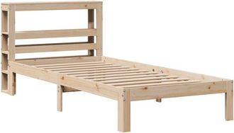 vidaXL Estructura De Cama Con Cabecero Madera Maciza Pino 75x190 Cm Vidaxl