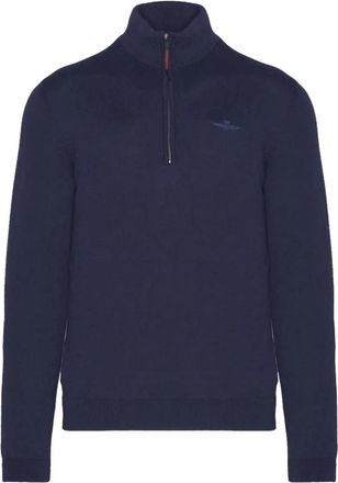 Aeronautica Sweatshirt - Heren - Sweatshirts - Blauw - S - Katoen - Hoodies & sweatvesten
