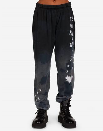 Lauren Moshi Tanzy Sweat Pant In Grey
