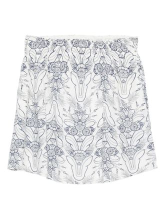 Marc O'Polo floral-print skirt - White