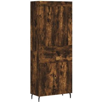 vidaXL Vidaxl - Highboard Smoked Oak 69.5x34x180 cm Engineered Wood
