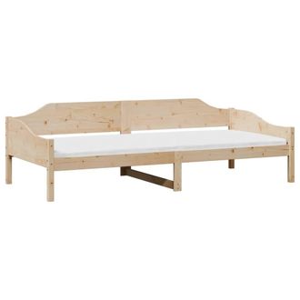 Berkfield Home Modern Bed Frame without Mattress 80x200 cm Solid Wood Pine in Light Tan