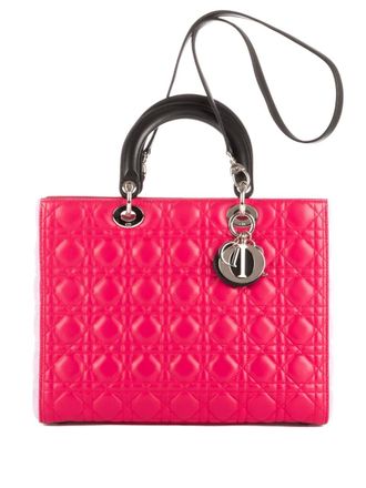 Dior Lady Dior tote bag - women - Calf Leather - One Size - Black