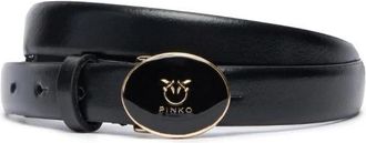 Pinko Leren Riem - Dames - Riemen - Zwart - L - Leer - Accessoires