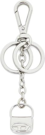 Diesel 1Dr charm keyring - women - Zinc/Iron - One Size - Silver