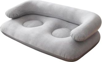 No Brand Sof&aacute; Hinchable Port&aacute;til De Dos Plazas, Impermeable, Duradero Y Con C&oacute;modos Reposabrazos Para Camping/jardiner&iacute;a
