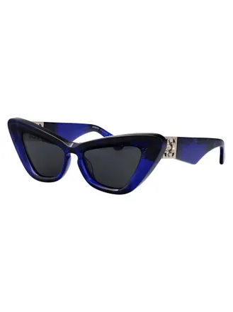 Burberry Mens Sunglasses Check Blue Acetate