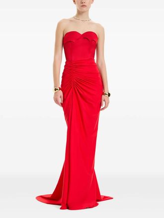 V:PM ATELIER Reya dress - women - Polyester/Spandex/Elastane/Polyester/Spandex/Elastane - 42 - Red
