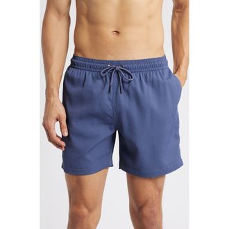 Chubbies The Sketches 5.5-Inch Ribbed Swim Trunks in Navy at Nordstrom, Size Xx-Large