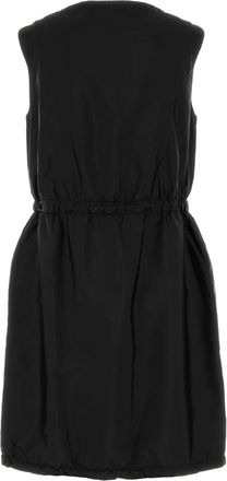 Prada Womens Black Re-Nylon Dress Nero Abiti