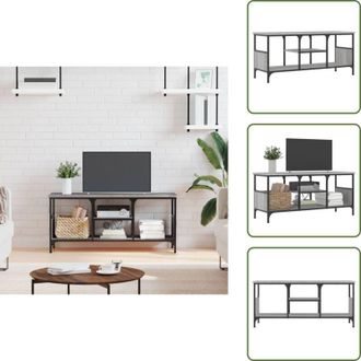 vidaXL The Living Store Mobile TV Grigio Sonoma 100x35x45 cm Legno Multistrato e Ferro - Mobile da interno