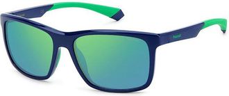 Polaroid PLD 7043/S Polarized RNB/5Z Mens Sunglasses Blue Size 57