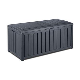 Keter Baule Cassapanca da Esterno 128x61x65 cm in Resina Effetto Legno Keter Glenwood Marrone