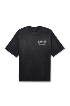 Amiri Sunny Place Logo-Print Cotton-Blend Jersey T-Shirt