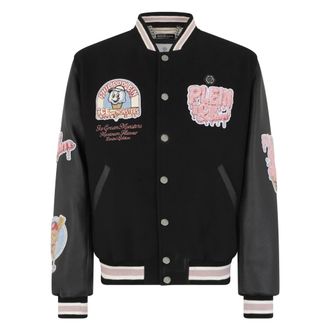 Philipp Plein College Bomber Ice Cream Monsters - Jackets - Hombre - Negro - 3XL
