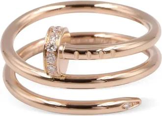 Cartier Anello Juste Un Clou in oro rosa 18 carati con diamanti anni 2010